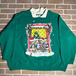 Vintage Nut Cracker Christmas Sweatshirt Mens 3XL